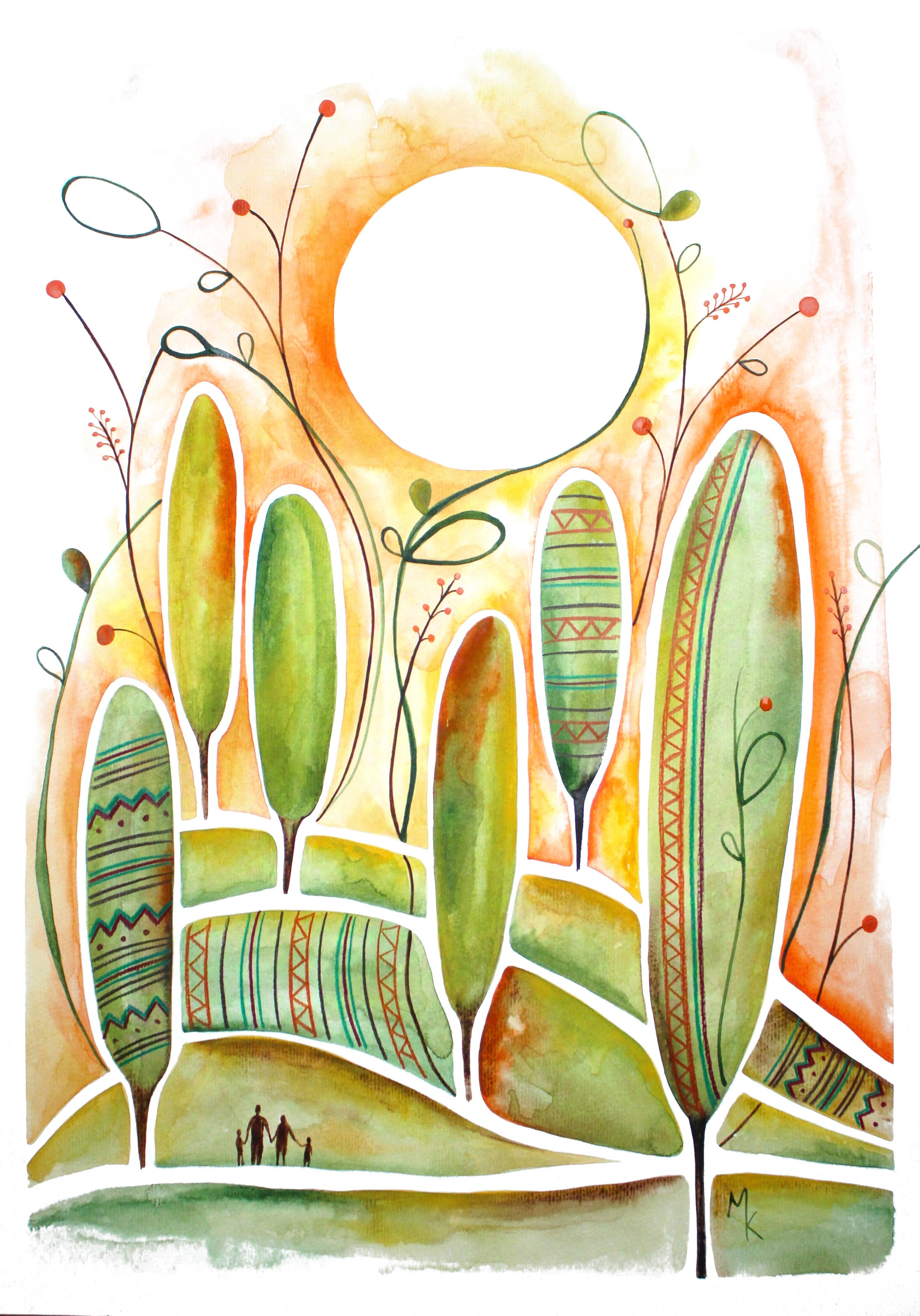 Метафорична карта з символікою життєвих циклів