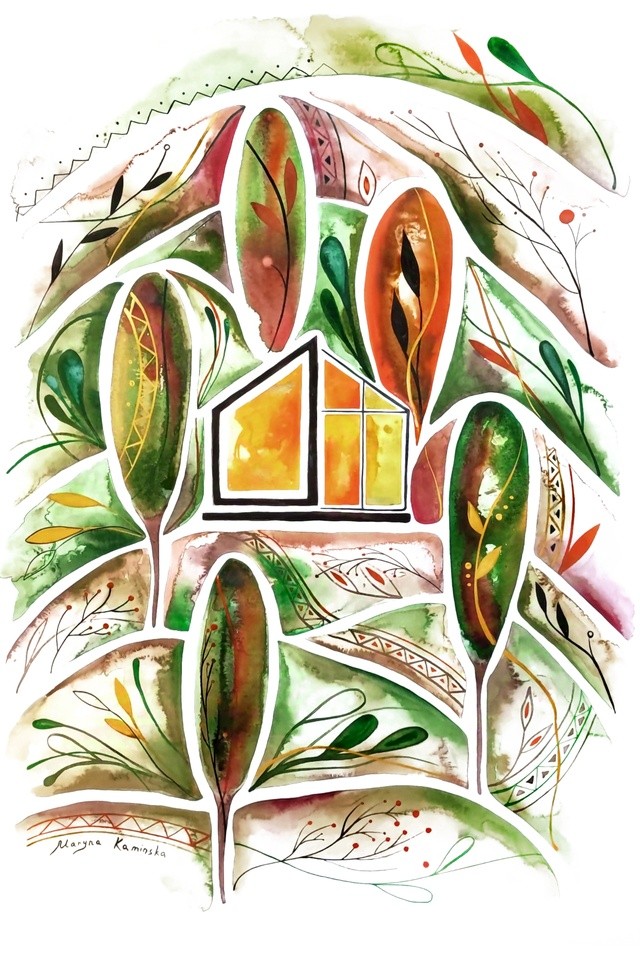 Метафорична карта з символікою подорожі